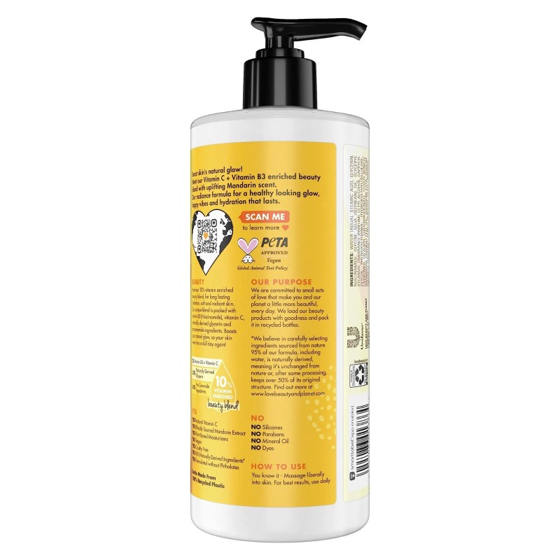 Love Beauty And Planet Glowing Body Lotion Mandarin & Vitamin
