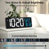 Xflyee 17 Inch Digital Wall Clock Large Display Bluetooth Sync
