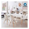 ShopMall Set De 4 Sillas Eames Modernas Minimalistas Casa -
