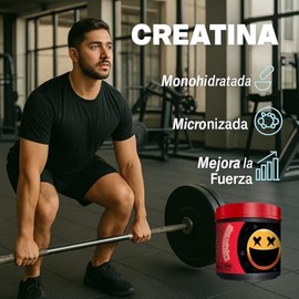 Creatina Monohidratada Pura, Suplemento Dietético, Sin Saborizante, 500g, 100 Servicios, Micronizada, Alta Pureza