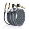 AkoaDa 1/4 Inch TRS Instrument Cable 2 Pack 15 ft,