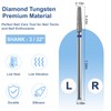HungGato Cuticle Nail Drill Bit, 3/32'' Professional Safety Diamond Under