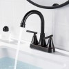 Fransiton Bathroom Sink Faucet 4 Inch 2 Handle Centerset Oil