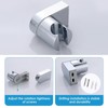 Shower Head Holder, Universal 360°Adjustable Angle Chrome Plated Shower Bracket,