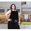 MissOwl Plus Size 2 Pack Adjustable Water Resistant Long Ties