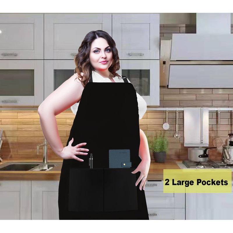 MissOwl Plus Size 2 Pack Adjustable Water Resistant Long Ties