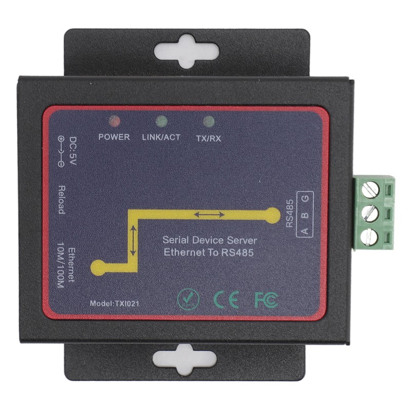 TXI021 RJ45 to RS485 Serial Network Adapter Industrial Grade TCP