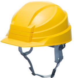 DIC Plastic Folding Helmet, IZANO2, Yellow