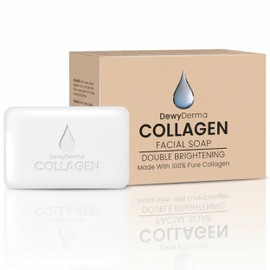 100% Pure Collagen Bar Soap For Men & Women | Natural Hand & Bath, Face & Body Soap Bar, Hydrating Body Soap Bars For Gentle Brightening Collagen Skin Care | Body Wash & Skin Care By Dewy Derma