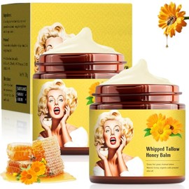 Sebo de Res para la Cara,Sebo de Res Crema,Batido con Miel,Crema de Sebo de Res y Miel,Manteca Facial y Corporal para Piel MuySeca.