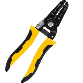 1 Pcs Wire Stripper,Wire Strippers Electrical,Cable Stripper,DIY Enthusiasts,Professional Insulated Wire Pliers,Multifunctional Hand Tool,10-22 AWG/0.6-2.6mm Steel Cable Stripper