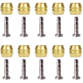 Set of 10 BH90 Disc Brake Olive Insert, Hydraulic Disc Brake Hose Connector Insert, Bicycle Inner Tube Olive Insert, Olive Connection Pin for Shimano SM-BH90 Brake Mountain Bike Replacement Part