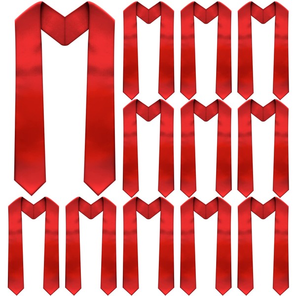 Geyoga 12 Pieces Unisex Graduation Stole Bulk Sublimation Blank Grad