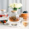 KAYCROWN Teapot Warmer, Ceramic Tea Warmer with Tealight Holder, Teapot