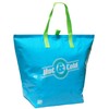CYMA Large Insulated Tote (Aqua), Flat Bottom w/New Easy Open