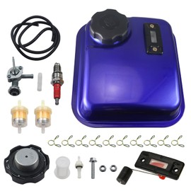 Fuel Tank for Predator Honda GX160 GX200, Metallic Blue w/Gauge