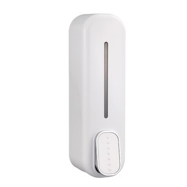 Kitchen Liquid Soap Box, 300ml Manual Soap Pump Wall Mounted Soap Dispenser for Hospital Airport Kitchen Bathroom Hotel (White)