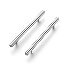 Ravinte 18 Pack 7.38 inch Cabinet Pulls Brushed Nickel Stainless Steel Kitchen Cupboard Handles Cabinet Handles, 5 inch Hole Center