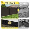 Coonoble 5' x 12' Brown Outdoor Privacy Fence Panels Freestanding