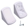 (Pack of 20) White Shelf Brackets 24 x 24 mm
