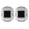 2pcs 6 LED Solar Road Stud Lights Ground Garden Lawn