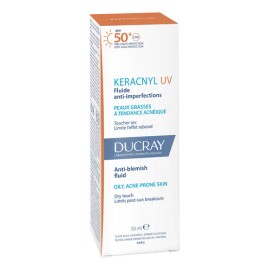 Protector Solar Facial Ducray Keracnyl UV Fluido FPS 50+ Anti-imperfecciones 50 ml