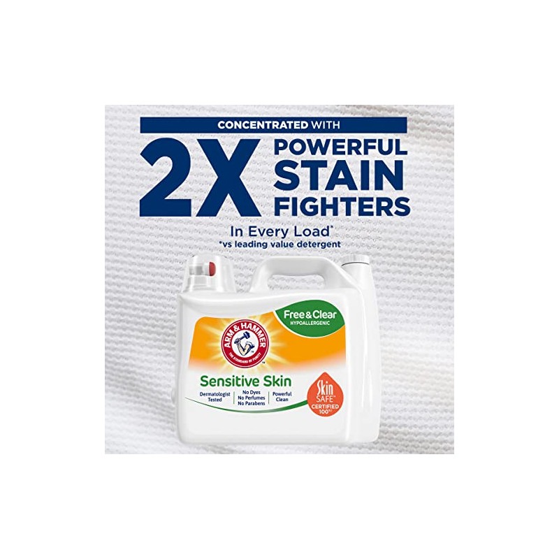 Arm & Hammer Sensitive Skin Free & Clear, 140 Loads