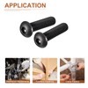 DTGN 20pcs 1/4-20x1-1/4" Button Head Socket Cap Screw Machine Carbon