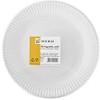 Heku Round Paper Plates made from Fresh Fibre White