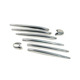ATEX Chrome Hood Vent Fin+Nozzle Cover Trim For W164 X164 ML350/Come with 3M Self-adhesive Stickers
