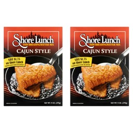Shore Lunch Fish Breading Batter Mix, Cajun Style (9 Ounce (Pack of 2))