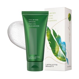 lapalette - Limpiador facial calmante y ecológico de belleza. BHA, espuma limpiadora suave, 120 ml/4,05 fl. oz./hidratante, calmante, sin...