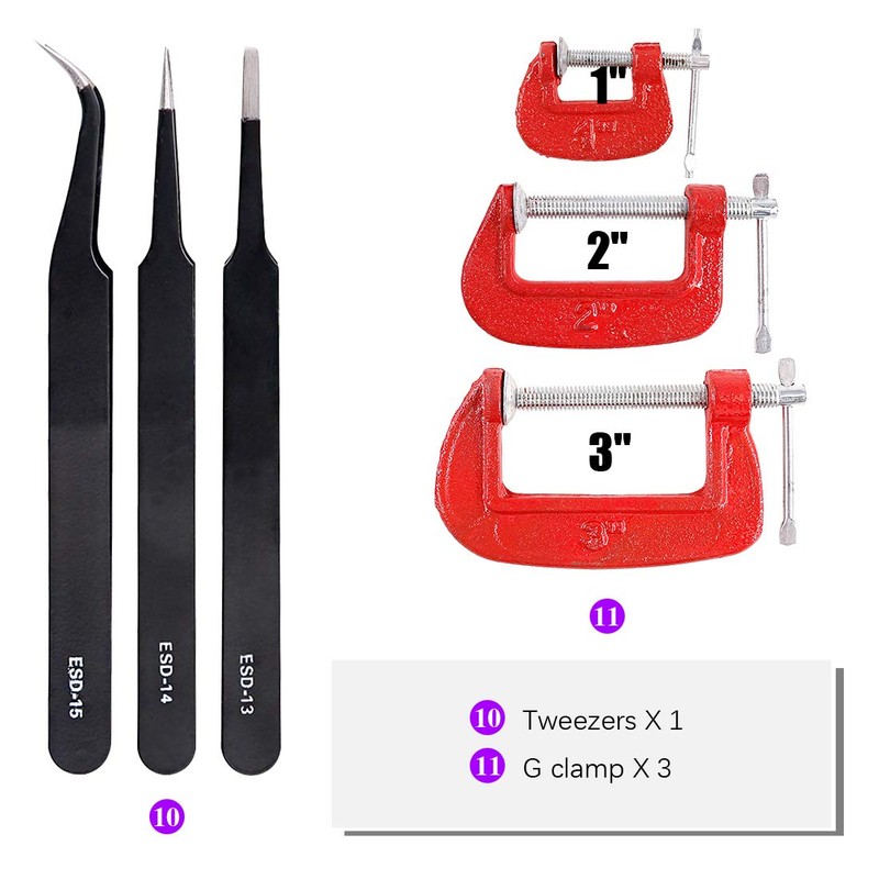 Swpeet 35Pcs Professional for Gundam Modeler Basic Tools, Tool Set