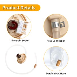 Bularie 6501EA1001C Washer Water Level Sensor Switch Assembly Compatible with LG Washing Machines WT1101CW WT4970CW - 6501EA1001R Water Level Pressure Switch Compatible with Kenmore Elite Washer