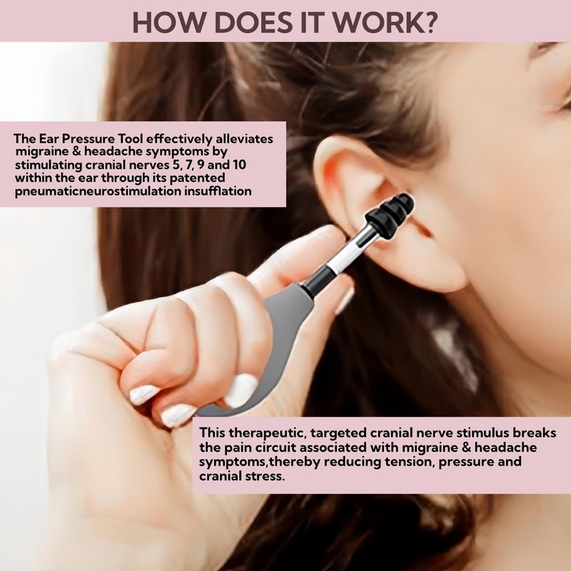 Ear Pressure Relief Suction Device, Ear Pressure Tool, Airplane Ear