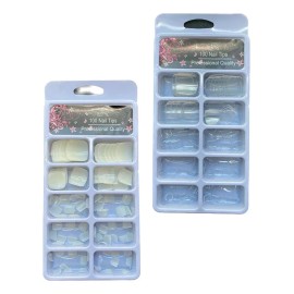 JR Tips Press On 100pzs Nails Tips Para Pies