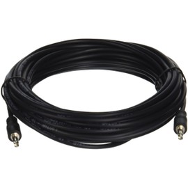 C2G/ Cables To Go Legrand - C2G Home Audio Cable, Black Audio Cable and Stereo Cable, 25 Foot Auxiliary Extension Cable, 1 Count, C2G 40516