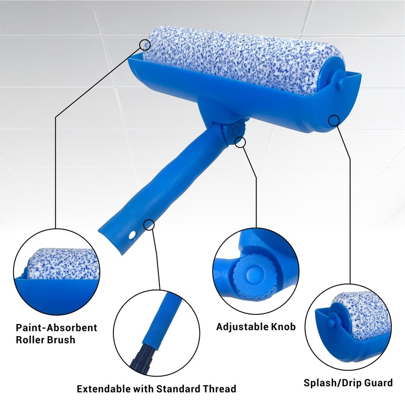 Nichiyo 10 Inch Ceiling Paint Roller with Shield Roller and