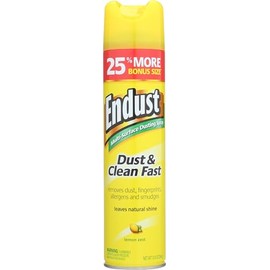 Endust Dust & Clean Fast Dusting Spray, Lemon Zest, 12.5 Ounce (Pack of 12)