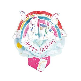 Birthday Pop Up Greeting Card Unicorns Original Second Nature 3D Pop Up Cards