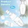 12 Pcs Plastic Cocktail Shaker Drink Mixer with Scales and