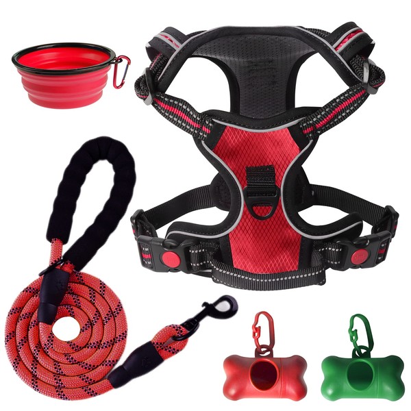 SYEENIFY No Pull Dog Harness, Adjustable Soft Padded Dog Vest,