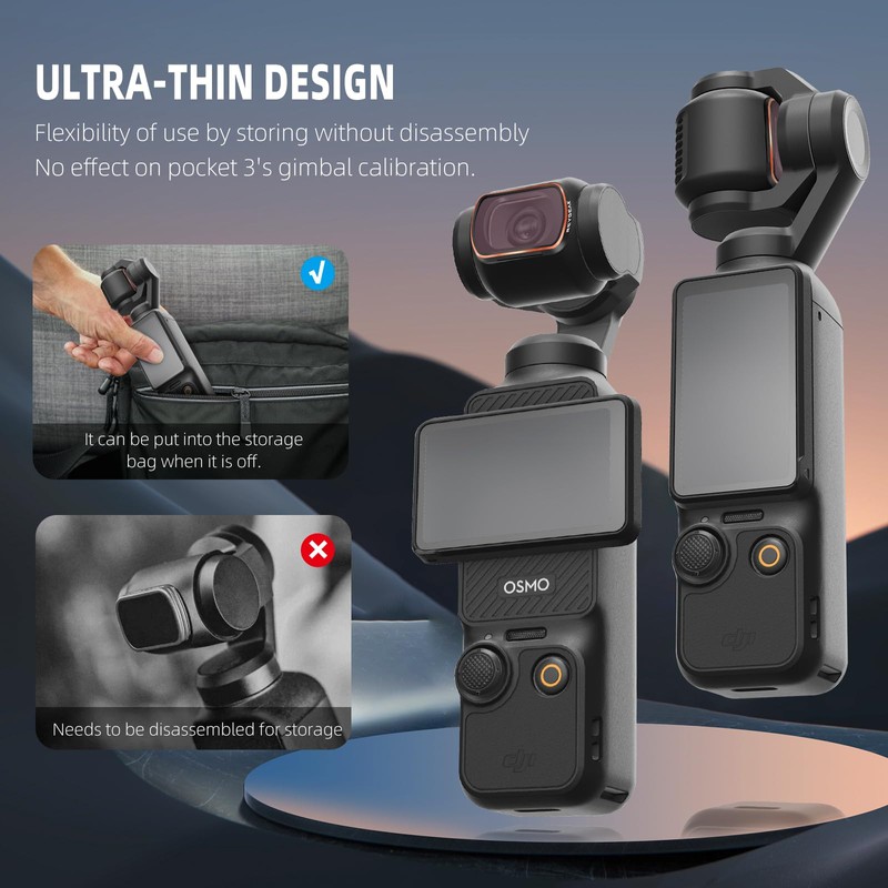 REYGEAK Pocket 3 ND CPL Filter Kit for DJI OSMO