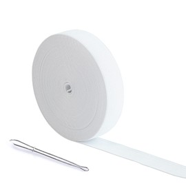 AHPYEUHK Elastic Band Sewing 12 m Elastic Band Wide 35 mm White Trouser Elastic Band Wide Elastic Band Elastic Band for DIY Crafts Sewing Accessories