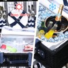 HYBDAMAI Wicker Picnic Basket for 4 with Waterproof Picnic Blanket