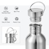 Volhoply 20oz Stainless Steel Single Walled Water Bottle with Handle,
