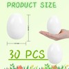 GCQJOQ Plastic Easter Eggs for Holiday Decorations and Celebrations, White