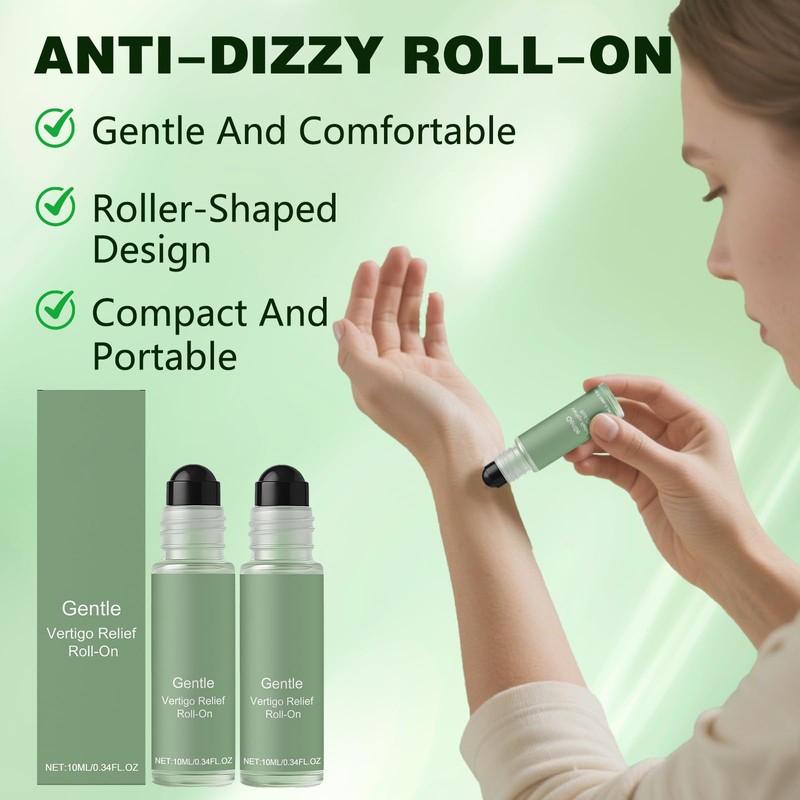 2PCS Vertisooth Anti-Dizzy Roll-On, Vertisoothe Roll-On Antimareos, Natural Ingredients, Fast-Acting