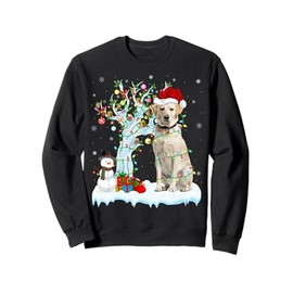 Xmas Tree Decoration Lights Labrador Retriever Dog Christmas Sweatshirt