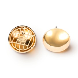 CoBi 18K Gold Plated Flat Round Earrings for Women, Lightweight Hoop Earrings, Womens Everyday Jewelry, Hypoallergenic Dupes Fashion Accessories, Ideal Gift Choice For Your Loved One